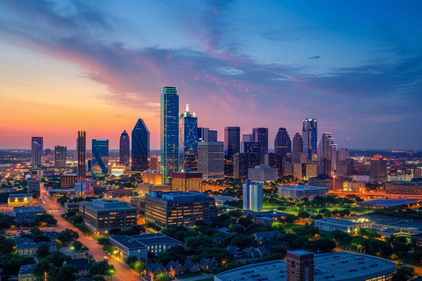 Dallas City Skyline